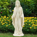 29.9  H Handcrafted Magnesium Oxide Religious Garden Statue