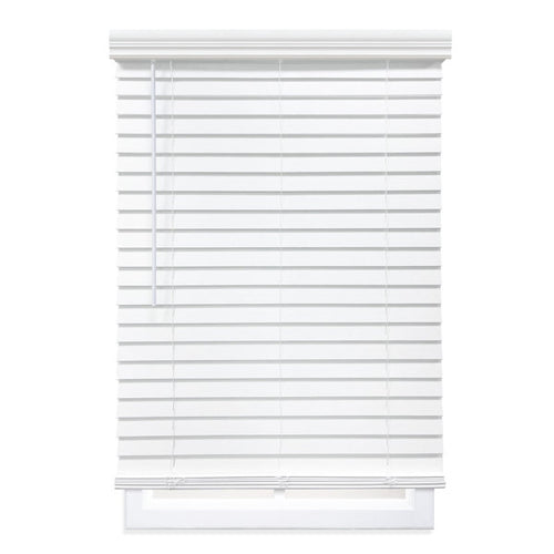 2 inch Room Darkening, Cordless Faux Wood Holizontal/Venetian Textured Finished Blind