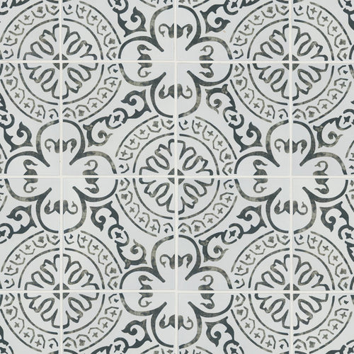 Ackland Amara 8 in. x 8 in. Encaustic Look Matte Porcelain Floor and Wall Tile