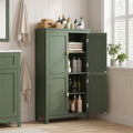 Arhavi 43.5  H 4-Door Floor Storage Cabinet with Adjustable Shelves