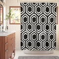 Arib Geometric Single Shower Curtain