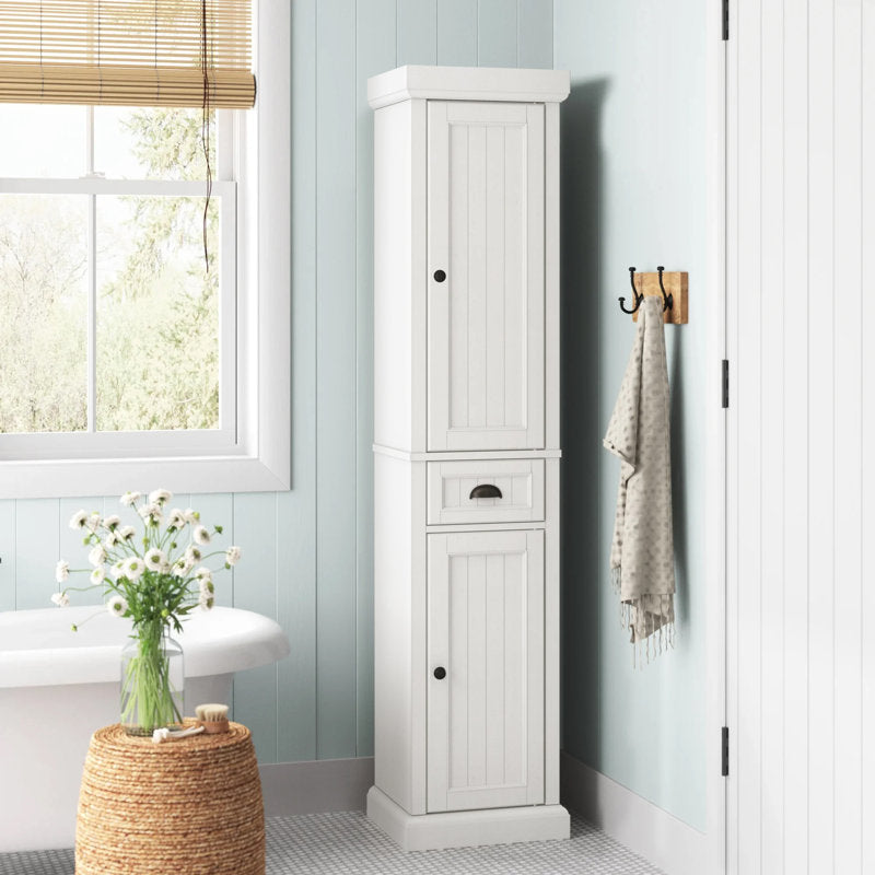 Arjae Freestanding Linen Cabinet
