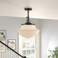 Baptiste Glass Semi Flush Mount