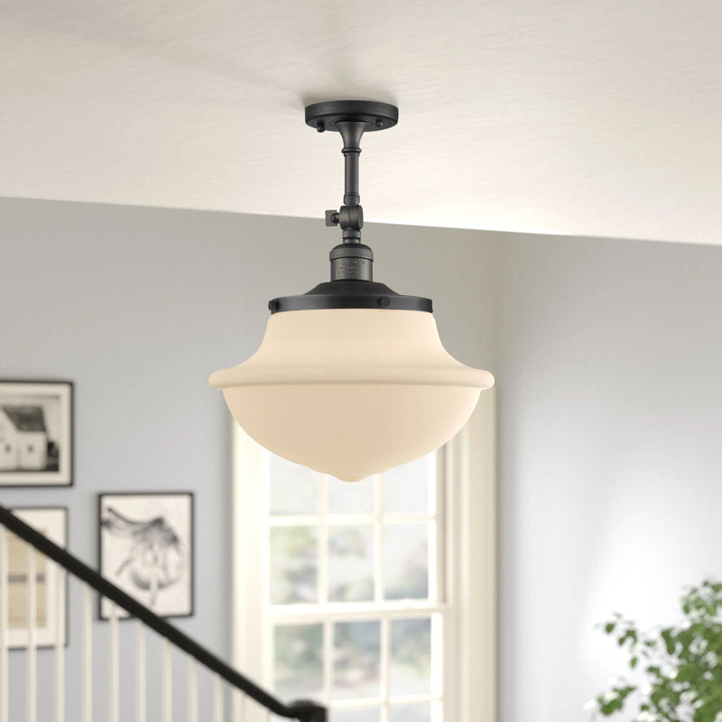 Baptiste Glass Semi Flush Mount