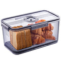 Bread Box Bread Boxes For Kitchen Counter Airtight, Time Recording Bread Storage Container With Lid, Bread Keeper