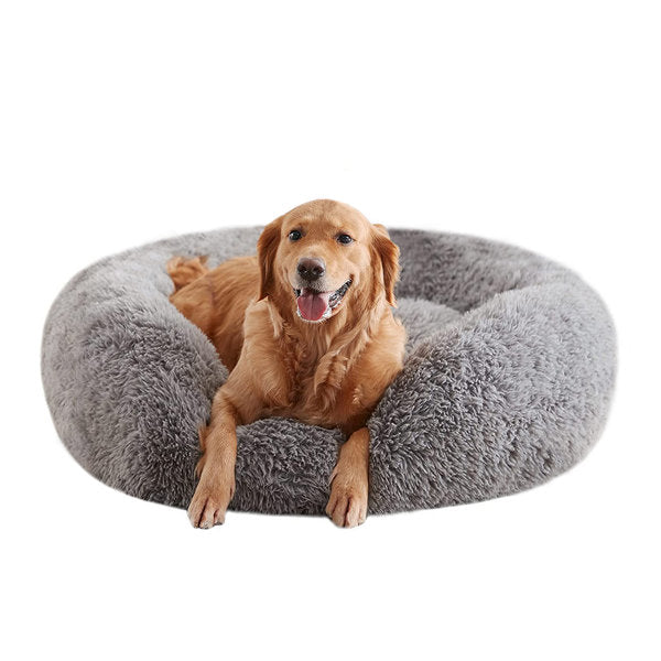 Calming Dog Bed For Home, Anti-anxiety Round Donut Cuddle Pet Beds, Dog Beds With Plush Faux Fur,Washable,Warm Dog bed