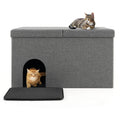 Desera Manufactured Wood and Oxford Fabric Hidden Litter Box Enclosure