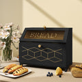 Geometric Pattern Bread Box - Stylish Storage Solution for Kitchen