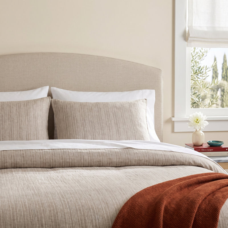 Hart 100% Linen Hand Woven Striped Duvet Cover Set