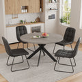 Joevan Modern Round Kitchen Dining Table Set with Dining Chairs