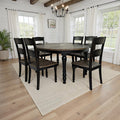 Karley 7-Piece Solid Wood Dining Set