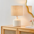 Mathel Cream Ceramic Table Lamp