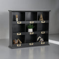 Paliwal 9 Piece Solid Wood Shelf