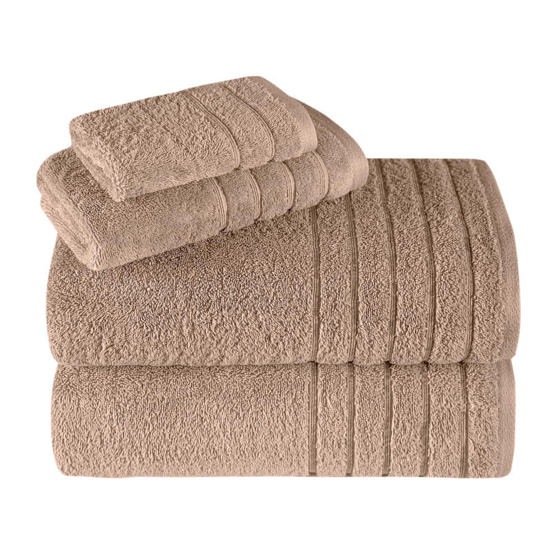 Shantae 100% Turkish Cotton Towel Set - Piece, Plush, Lightweight, and Highly Absorbent - Set of 4