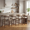 Solon Upholstered Counter Stool with Solid Wood Frame