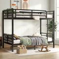 Twin Over Twin Heavy Duty Metal Bunk Bed, Space-Saving Design